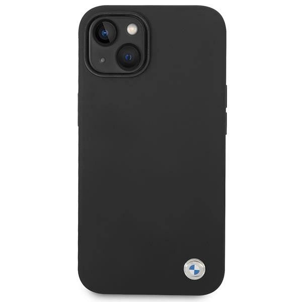Etui BMW BMHCP14SSILBK iPhone 14 6,1" sort/sort Silicone Metal Logo
