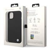 Etui BMW BMHCP14SSILBK iPhone 14 6,1" sort/sort Silicone Metal Logo