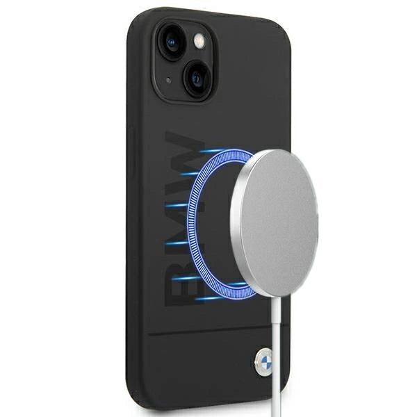Case BMW BMHMP14MSLBLBK iPhone 14 Plus 6.7 " sort / sort hardcase Silicone Signature Logo Magsafe