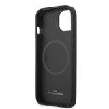 Case BMW BMHMP14SSLLBK iPhone 14 6.1 " sort / sort hårdkasse Signatur Logo Imprint Magsafe