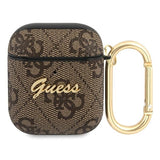 Guess GUA24GSMW AirPods cover brun / brun 4G Script Metal Collection
