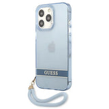 Guess GUHCP13LHTSGSB iPhone 13 Pro / 13 6,1 "blå / blå hardcase gennemsigtige Stap