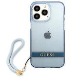 Guess GUHCP13LHTSGSB iPhone 13 Pro / 13 6,1 "blå / blå hardcase gennemsigtige Stap
