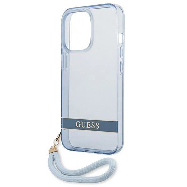 Guess GUHCP13LHTSGSB iPhone 13 Pro / 13 6,1 "blå / blå hardcase gennemsigtige Stap