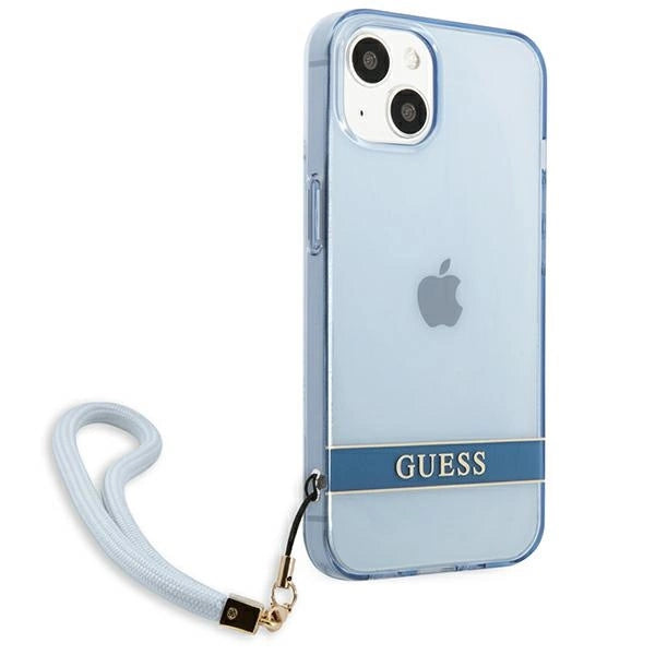 Guess GUHCP13MHTSGSB iPhone 13 6.1 "blå / blå hardcase gennemsigtige Stap