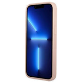 Guess GUHCP13MPSATPP iPhone 13 6.1 "pink / pink hardcase SaffianoTriangle Logo Cardslot