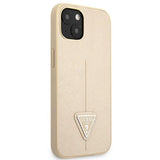 Guess GUHCP13SPSATLE iPhone 13 mini 5,4 " beige / beige hardcase SaffianoTriangle Logo