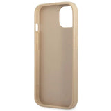 Guess GUHCP13SPSATLE iPhone 13 mini 5,4 " beige / beige hardcase SaffianoTriangle Logo