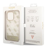 Guess GUHCP14LHG4MHG iPhone 14 Pro 6.1 "guld / guld hardcase 4G Pattern Script