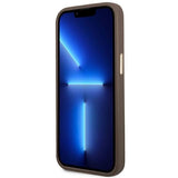 Guess GUHCP14LHG4SHW iPhone 14 Pro 6.1 "brun / brun hard case 4G Vintage Gold Logo