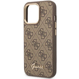 Guess GUHCP14LHG4SHW iPhone 14 Pro 6.1 "brun / brun hard case 4G Vintage Gold Logo