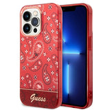 Guess GUHCP14LHGBNHR iPhone 14 Pro 6.1" rød/rød hardcase Bandana Paisley