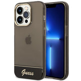Guess GUHCP14LHGCOK iPhone 14 Pro 6.1 " sort / sort hardcase gennemsigtigt