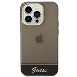 Guess GUHCP14LHGCOK iPhone 14 Pro 6.1 " sort / sort hardcase gennemsigtigt