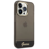 Guess GUHCP14LHGCOK iPhone 14 Pro 6.1 " sort / sort hardcase gennemsigtigt