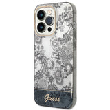 Guess GUHCP14LHGPLHG iPhone 14 Pro 6.1" grå/grå hardcase Porcelæn Collection