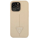 Guess GUHCP14LPSATLE iPhone 14 Pro 6,1 " beige / beige hardcase SaffianoTriangle Logo