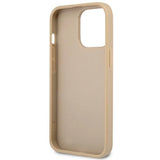 Guess GUHCP14LPSATLE iPhone 14 Pro 6,1 " beige / beige hardcase SaffianoTriangle Logo