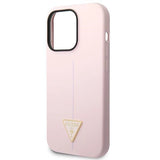 Guess Silicone Triangle iPhone 14 Pro 6.1" Case - lilla