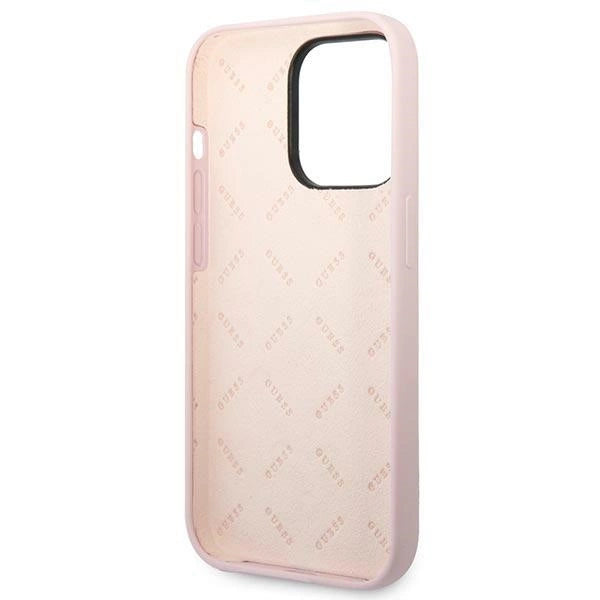 Guess Silicone Triangle iPhone 14 Pro 6.1" Case - lilla