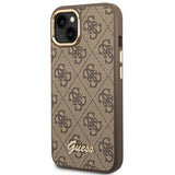 Guess GUHCP14MHG4SHW iPhone 14 Plus 6.7 "brun / brun hard case 4G Vintage Gold Logo