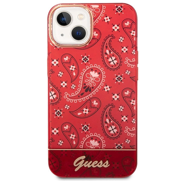 Guess GUHCP14MHGBNHR iPhone 14 Plus 6.7" rød/rød hardcase Bandana Paisley