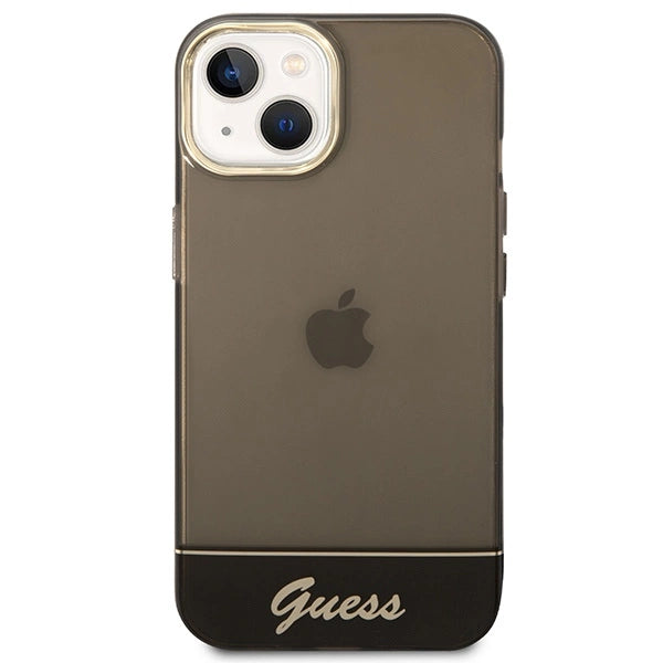 Guess GUHCP14MHGCOK iPhone 14 Plus 6.7 " sort / sort hardcase gennemsigtigt