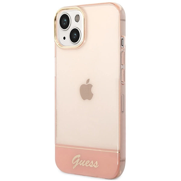 Guess GUHCP14MHGCOP iPhone 14 Plus 6.7 " pink / pink hardcase gennemsigtige