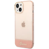 Guess GUHCP14MHGCOP iPhone 14 Plus 6.7 " pink / pink hardcase gennemsigtige