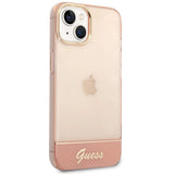 Guess GUHCP14MHGCOP iPhone 14 Plus 6.7 " pink / pink hardcase gennemsigtige