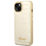 Guess GUHCP14MHGCRHD iPhone 14 Plus 6.7 " guld / guld hardcase Croco Collection