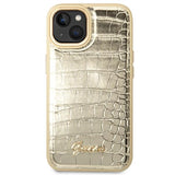 Guess GUHCP14MHGCRHD iPhone 14 Plus 6.7 " guld / guld hardcase Croco Collection