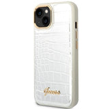 Guess GUHCP14MHGCRHS iPhone 14 Plus 6.7 " sølv / sølv hardcase Croco Collection