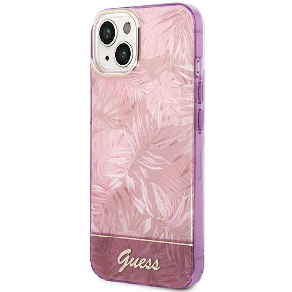 Guess GUHCP14MHGJGHP iPhone 14 Plus 6.7 " pink / pink hardcase Jungle Collection