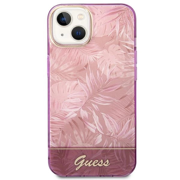 Guess GUHCP14MHGJGHP iPhone 14 Plus 6.7 " pink / pink hardcase Jungle Collection