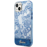 Guess GUHCP14MHGPLHB iPhone 14 Plus 6.7" blå/blå hardcase Porcelæn Collection