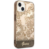 Guess GUHCP14MHGPLHC iPhone 14 Plus 6.7" oker hårdkasse Porcelæn Samling