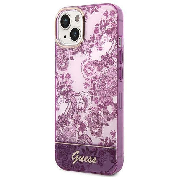 Guess GUHCP14MHGPLHF iPhone 14 Plus 6.7" fuchsia/fuschia hårdkasse Porcelæn Samling