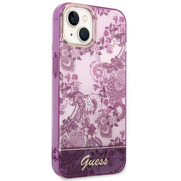 Guess GUHCP14MHGPLHF iPhone 14 Plus 6.7" fuchsia/fuschia hårdkasse Porcelæn Samling