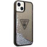 Guess GUHCP14MLFCTPK iPhone 14 Plus 6.7" sort/sort hardcase Liquid Glitter Palm Collection
