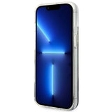 Guess GUHCP14MLFLSB iPhone 14 Plus 6.7 "blå / blå hardcase Flower Liquid Glitter