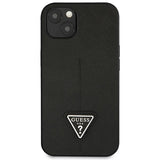 Guess GUHCP14MPSATLK iPhone 14 Plus 6,7 " sort / sort hardcase SaffianoTriangle Logo