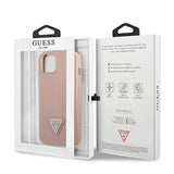 Guess GUHCP14MPSATLP iPhone 14 Plus 6,7 "pink / pink hardcase SaffianoTriangle Logo