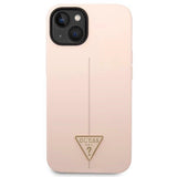 Guess GUHCP14MSLTGP iPhone 14 Plus 6.7" pink/pink hardcase Silikon trekant