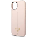 Guess GUHCP14MSLTGP iPhone 14 Plus 6.7" pink/pink hardcase Silikon trekant