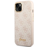 Guess 4G Vintage Gold Logo-hylster til iPhone 14 - pink