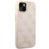 Guess 4G Vintage Gold Logo-hylster til iPhone 14 - pink