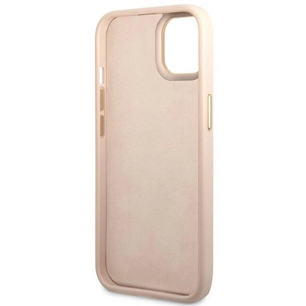 Guess 4G Vintage Gold Logo-hylster til iPhone 14 - pink