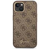 Guess GUHCP14SHG4SHW iPhone 14 6.1" brun/brun hårdkasse 4G Vintage Gold Logo