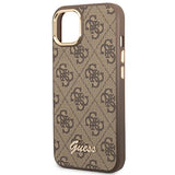 Guess GUHCP14SHG4SHW iPhone 14 6.1" brun/brun hårdkasse 4G Vintage Gold Logo